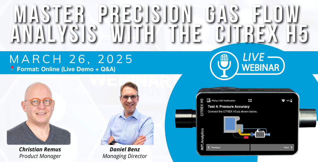 CITREX H5 ガスフローアナライザーに関する独占ウェビナーに参加しよう