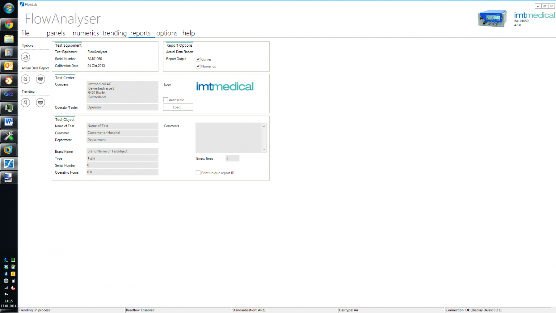 Software FlowLab incl. Código de Activación para FlowAnalyser