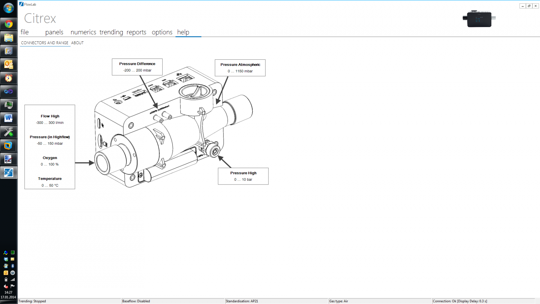 Logiciel FlowLab incl. code d'activation pour CITREX H4 et H5