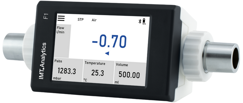 FlowMeter F1 flow measurement device with digital display